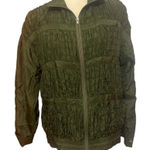 Oleg Cassini Vintage  100% Silk Jacket Size Small Military Green Photo 0