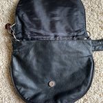 Lulu beautiful vegan leather tassel saddle crossbody bag Black Photo 9