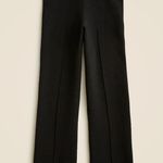 J.Crew Petite Delaney Kickout Sweater Pant Stretch Knit Pintuck Black Medium NWT Photo 4