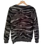 Barefoot Dreams CozyChic Seaside Pullover Sweater Carbon Camo Black Grey Size XS Photo 2