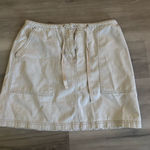 Cute tan mini skirt with adjustable waist Size 6 Photo 0