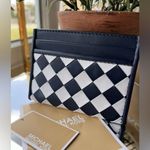 Michael Kors Reed Large MK Logo Credit Card Holder Wallet Navy NWT Photo 1