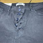 Mica Denim Chromatic High Rise Wide Crop Jeans Size 30 Black Photo 11