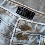 Abercrombie & Fitch A & F Mom Jean Light Blue Denim Raw Hem Straight Jeans 26 Photo 11