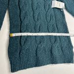 Free People Knit Off The Shoulder Blush Blue Green Sweater Sz XS Photo 7