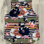 Pim + Larkin Anthropologie  Navy Floral Sleeveless Blouse Lightweight Top Size M Photo 0