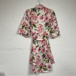 Show Me Your Mumu White Pink Floral Print Bath Robe Womens OS Romantic Girly Photo 8