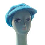 Vintage Aqua Teal Blue Landau Hat Women’s One Size Accessory Fuzzy Material! Photo 1