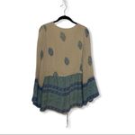 Free People  SZ XS boho paisley bell sleeve romper Photo 2