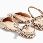 Topshop  ALASKA Snake Square Toe Shoes Sz 40 Photo 2