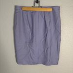 J.Crew  Super 120s Pencil Skirt Wool Size 8 Lavender Knee Length Lined Preppy Photo 5