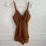 SKIMS NWOT Bronze Simply Bare Bodysuit Brief With Snaps Photo 4