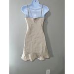 Vrg Girl ASOS Size 8 Champagne Sleeveless Mini‎ Dress Cocktail Party Evening Tan Photo 3