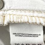 Free People 100% Cotton Off White Frayed Hem Jean Shorts, Size 25 Photo 3