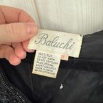 Baluchi Women’s 22 Black Beaded 100% Silk Maxi Longsleeve Dress Vintage Size undefined Photo 2