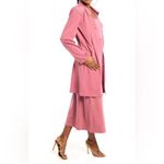 NWT Dai Moda Women's Pink Notch Lapel Knit Duster | Size: Large Photo 1