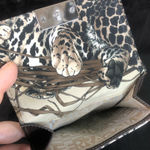 Salvatore Ferragamo Tiger Leopard Jungle Motif Compact Wallet RARE Photo 4