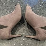Unisa  gray suede peep toe stiletto booties sz 7 1/2 Photo 2