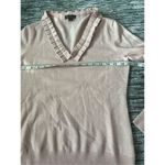 Brooks Brothers pink/lavender Merino Wool ruffled V-Neck pullover sweater sz S Photo 5