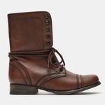 Steve Madden Troopa Brown Leather Boots Photo 0
