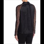 Jonathan Simkhai Tie Neck Long Sleeve Lace Blouse Photo 1