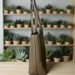 Karl Lagerfeld ‎ Paris Tote Bag Purse Handbag Satchel Shopper Carryall Neutral Photo 4