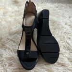 Calvin Klein  black open toed wedges Photo 1