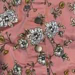 SO Juniors'  Pinafore Pink Floral Jumper/Dress- Size Medium Photo 7