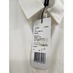 Akris Ecru White Belted Sleeveless Poplin Cape Back Tunic Blouse Size 12 NWT Photo 3