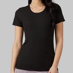 32 Degrees Heat 32 Degrees Cool Black Fitted Short Sleeve T-Shirt, size S scoop neck athletic Photo 0