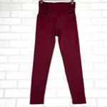Burgundy Bally Valentina Ankle Legging, Size Small, Velvet Crush Red Photo 1