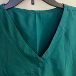 Womens Bright Green Scrubs Scrub Top Shirt M Medium Bust 38” No Brand Tag Photo 1