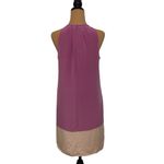 Theory  Fuchsia and Cream Silk Halter Sheath Mini Dress Size‎ 4 Photo 2