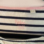 Boden Navy White Colorful Striped Long Sleeve Tee Crewneck Women's size 8 Photo 1