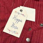 Hippie Rose Women's Ribbed Henley Top - color “Autumn Ruby” size Small. NWT Photo 7