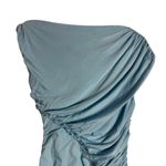 Paris Georgia Kaya Light Blue Ruched Sleeveless Maxi Dress Size S Photo 6