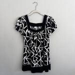 Maurice's VINTAGE BLACK AND WHITE BABYDOLL TOP Photo 1
