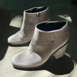 Sol Sana  Taupe/Silver Velvet Booties‎ Size EU 38 Photo 0