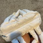 NEW Puffer Tote Bag Off White Top Handel Zipper Closure Pockets Trendy Viral Photo 4