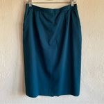 Pendleton Vintage Turquoise Pencil Skirt EVC - with pockets! Size 10 Photo 0
