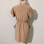 Forever 21 Khaki Tan Beige Dress Military Safari Pockets Photo 2