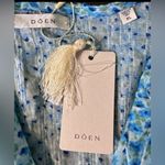 Doen Henri Ruffle Top Blue Daisy Fields Print Organic Cotton XLarge NEW‎ Size XL Photo 10