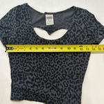Victoria's Secret PINK Victoria’s Secret Leopard Print Crop Top XS – Heart Cutout Back Photo 4