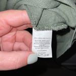 Briggs New York Briggs Ladies Women Ruffle V-Neck Linen Blend Dress, Green ( Olive ) Photo 5