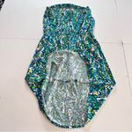 Lilly Pulitzer  Windsor Strapless Dress Coverup Sea Blue Green‎ It's A Stretch XS Photo 4