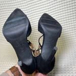 MIA  Black Suede Laser Cut Lace Up Stiletto Heels Women's Size 6 Photo 5