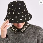 Lele Sadoughi  NWT AUTHENTIC JET WOVEN JEWELED BUCKET HAT Photo 1