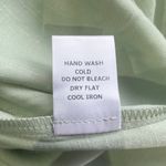 Lumière New V-Neck Hooded Top Drawstring Hem Woven Hoodie Sage Photo 13