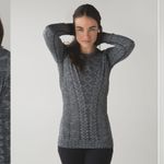 Lululemon Rest Less Pullover Heathered Patterned Black 6 Photo 1