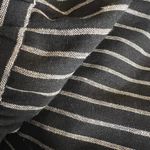 Eva Franco Black w Silver Metallic Stripe Midi Skirt Size 2 New Photo 4